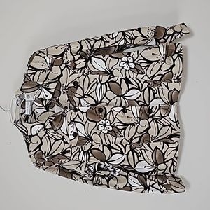 Alfred Dunner Cotton Spring Jacket Sequin Detail Sz 12P